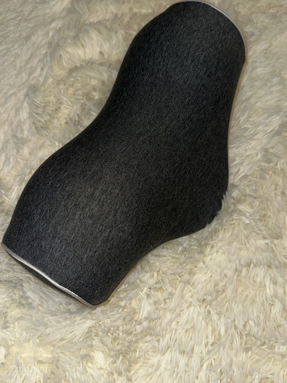 SIDYCAH Ergonomic Contoured Neck Support Cushion Pillow Gray No More Wrinkles